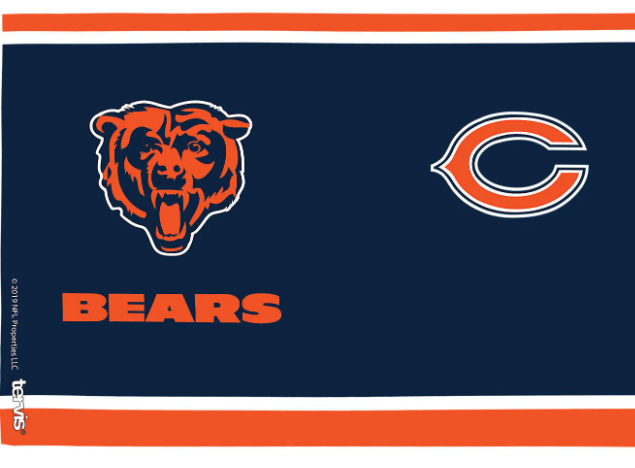 Chicago Bears Touchdown 16 oz. Tervis Tumbler product image 2, provided for visual reference and product detail review