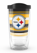 Pittsburgh Steelers Hype Stripes 16 oz. Tervis Tumbler product image 1, provided for visual reference and product detail