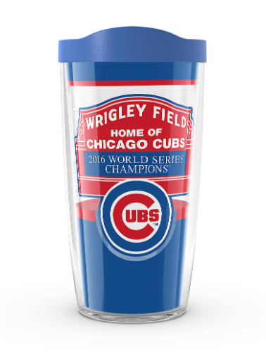 Chicago Cubs Marquee 16 oz. Tervis Tumbler product image 1, provided for visual reference and product detail review