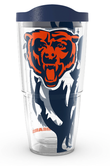 Chicago Bears Genuine 24 oz. Tervis Tumbler product image 1, provided for visual reference and product detail review