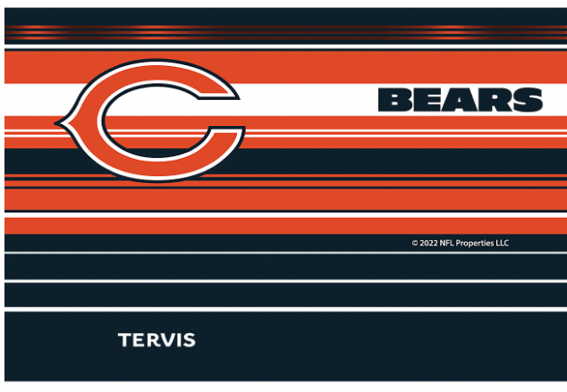 Chicago Bears™ Hype Stripes 20 oz. Stainless Steel Tumbler product image 2, provided for visual reference and product detail
