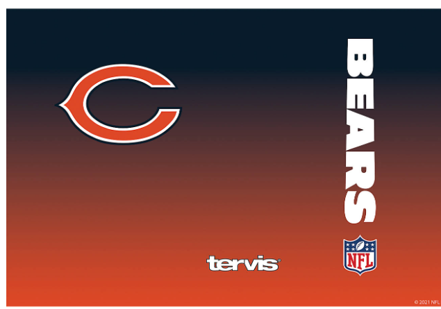 Chicago Bears™ Ombre 20 oz. Stainless Steel Tumbler product image 2, provided for visual reference and product detail review