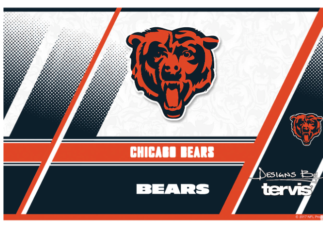 Chicago Bears™ Edge 20 oz. Stainless Steel Tumbler product image 2, provided for visual reference and product detail review