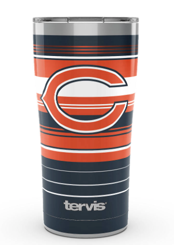 Chicago Bears™ Hype Stripes 20 oz. Stainless Steel Tumbler product image 1, provided for visual reference and product detail