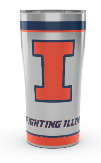 Illinois Fighting Illini™ Tradition 20 oz. Stainless Steel Tumbler product image 1, provided for visual reference and