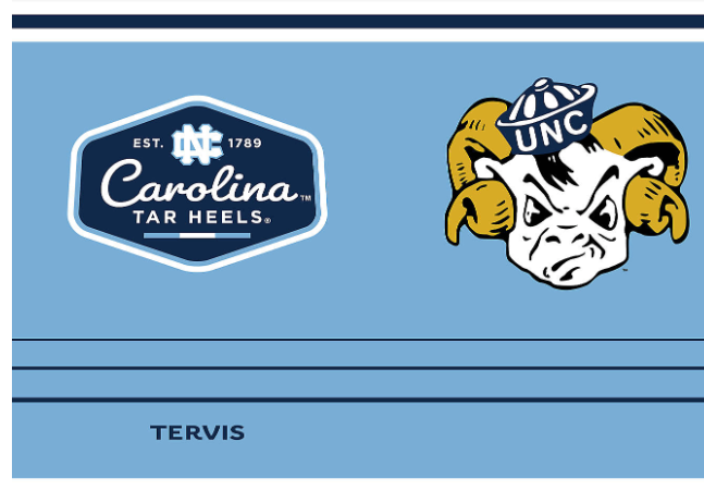 North Carolina Tar Heels™ Vintage 30 oz. Stainless Steel Tumbler product image 2, provided for visual reference and product