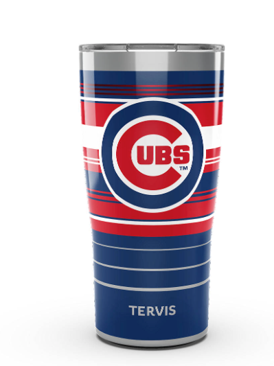 Chicago Cubs™ Hype Stripes 20 oz. Stainless Steel Tumbler product image 1, provided for visual reference and product detail