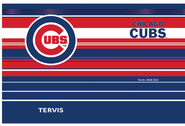 Chicago Cubs™ Hype Stripes 20 oz. Stainless Steel Tumbler product image 2, provided for visual reference and product detail