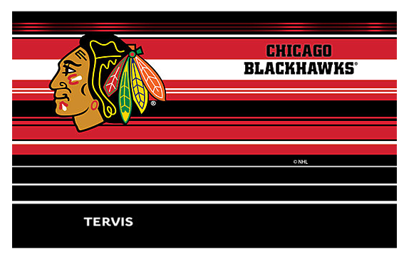 Chicago Blackhawks™ Hype Stipe 20 oz. Stainless Steel Tumbler product image 2, provided for visual reference and product