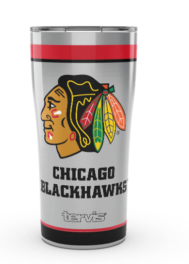 Chicago Blackhawks™ Tradition 20 oz. Stainless Steel Tumbler product image 1, provided for visual reference and product