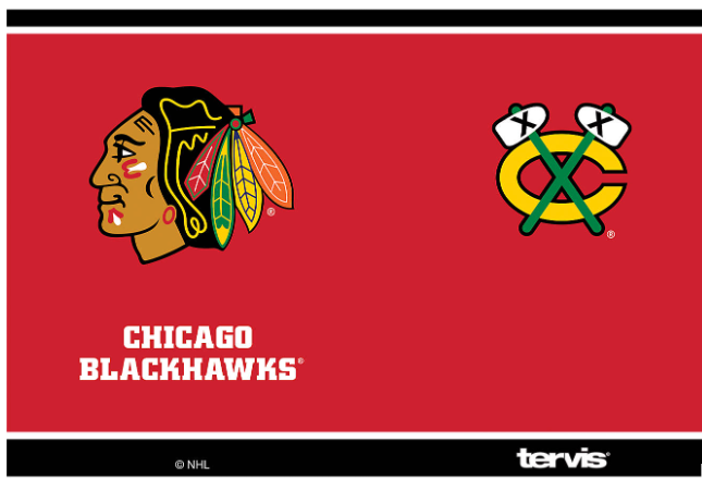 Chicago Blackhawks™ Shootout 20 oz. Stainless Steel Tumbler product image 2, provided for visual reference and product