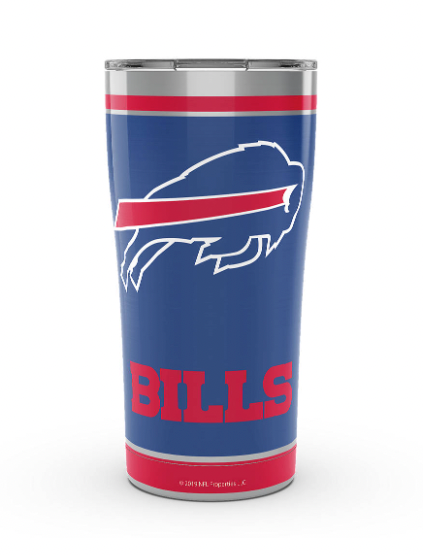 Buffalo Bills™ Touchdown Stripes20 oz. Stainless Steel Tumbler product image 1, provided for visual reference and product