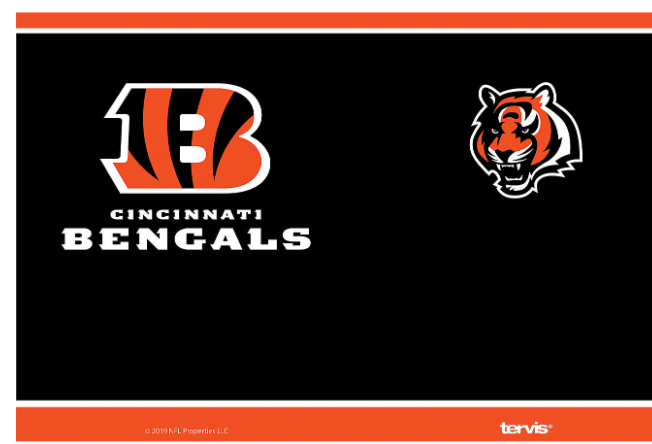 Cincinnati Bengals™ Touchdown 20 oz. Stainless Steel Tumbler By Tervis product image 2, provided for visual reference and