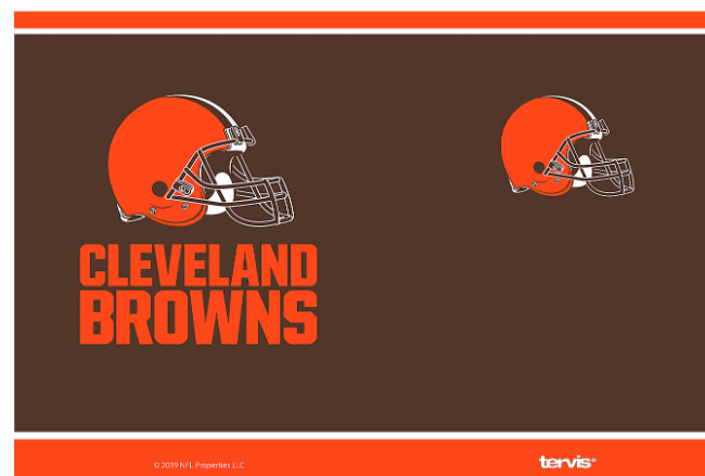 Cleveland Browns™ Touchdown 20 oz. Stainless Steel Tumbler By Tervis product image 2, provided for visual reference and
