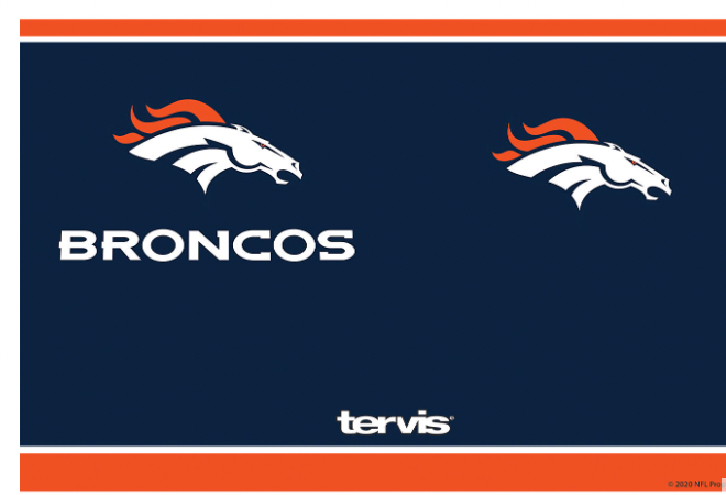 Denver Broncos™ Touchdown 20 oz. Stainless Steel Tumbler By Tervis product image 2, provided for visual reference and