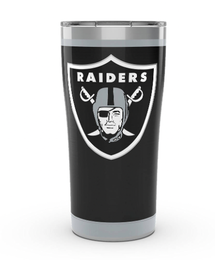 Las Vegas Raiders™ Rush 20 oz. Stainless Steel Tumbler By Tervis product image 1, provided for visual reference and product