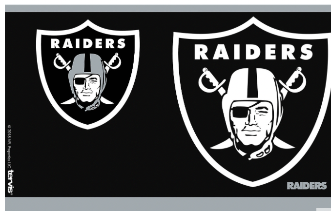 Las Vegas Raiders™ Rush 20 oz. Stainless Steel Tumbler By Tervis product image 2, provided for visual reference and product