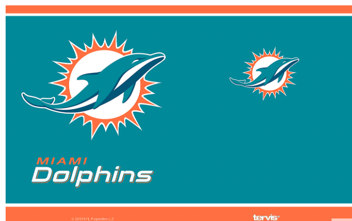 Miami Dolphins™ Touchdown 20 oz. Stainless Steel Tumbler By Tervis product image 2, provided for visual reference and