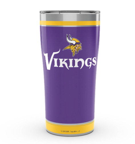 Minnesota Vikings™ Touchdown 20 oz. Stainless Steel Tumbler product image 1, provided for visual reference and product