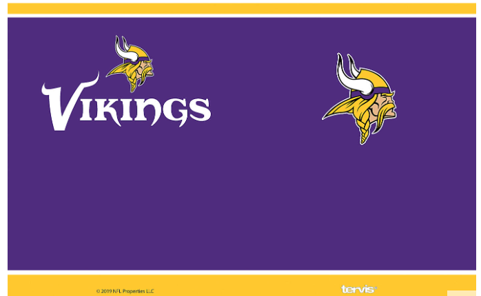 Minnesota Vikings™ Touchdown 20 oz. Stainless Steel Tumbler product image 2, provided for visual reference and product