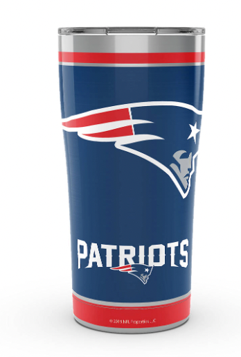 New England Patriots™ Touchdown 20 oz. Stainless Steel Tumbler By Tervis product image 1, provided for visual reference and