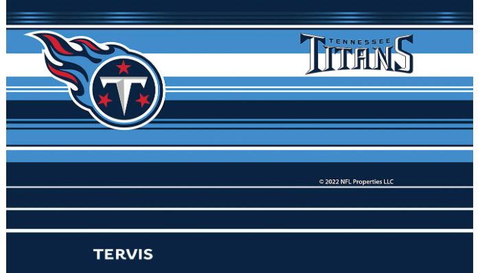 Tennessee Titans™ Hype Stripes 20 oz. Stainless Steel Tumbler By Tervis product image 2, provided for visual reference and