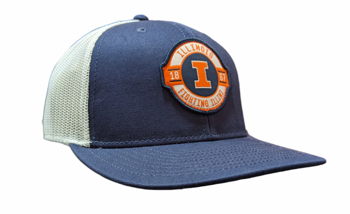 Illinois Fighting Illini NCAA Top Of The World Navy/White Formation Adjustable Trucker Hat product image 6, provided for