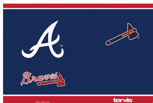 Atlanta Braves™ Home Run 20 oz. Stainless Steel Tumbler product image 2, provided for visual reference and product detail