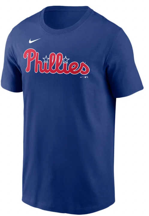 Youth Philadelphia Phillies Kyle Schwarber Nike Blue Player Name & Number T-Shirt product image 3, provided for visual