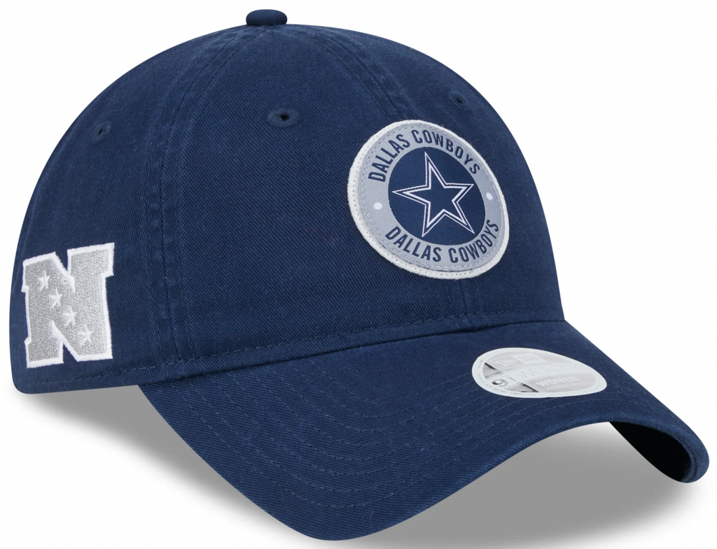 Dallas Cowboys 2024 Sideline Navy 9TWENTY Adjustable Hat product image 1, provided for visual reference and product detail