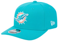 Miami Dolphins New Era Aqua 9SEVENTY Adjustable Hat product image 1, provided for visual reference and product detail review