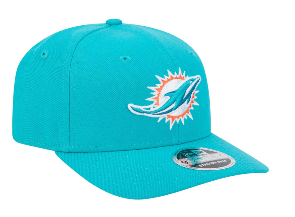 Miami Dolphins New Era Aqua 9SEVENTY Adjustable Hat product image 3, provided for visual reference and product detail review