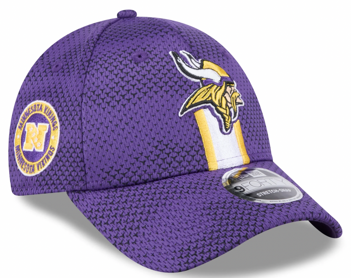 Minnesota Vikings New Era 2024 Sideline Purple 9FORTY Adjustable Hat for Men product image 1, provided for visual reference