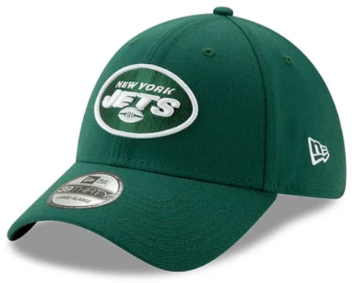 New York Jets New Era Green Team Classic 39THIRTY Flex Hat for Men product image 1, provided for visual reference and