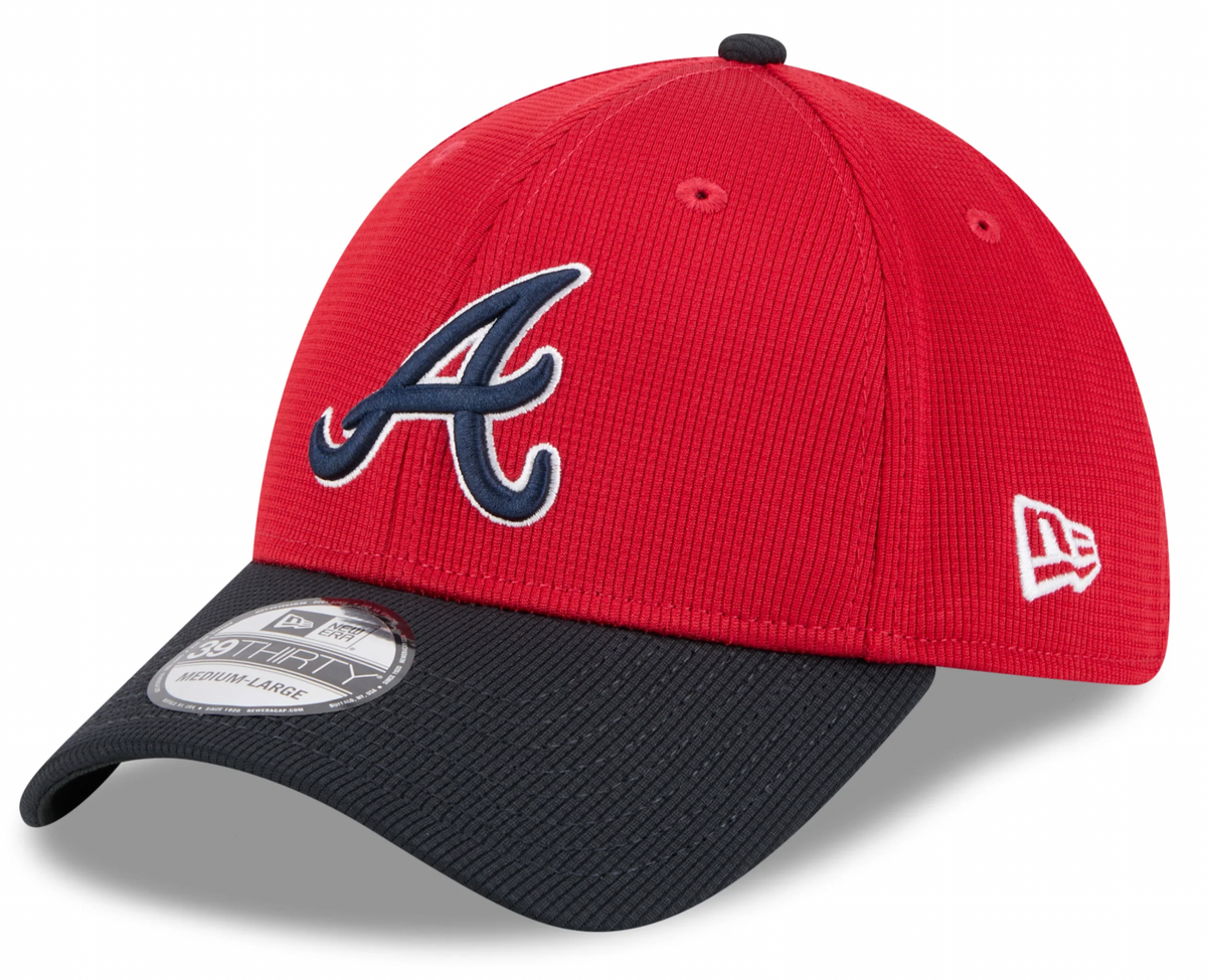Atlanta Braves New Era Red 2025 Spring Training 39THIRTY Flex-Fit Hat for Men product image 1, provided for visual reference