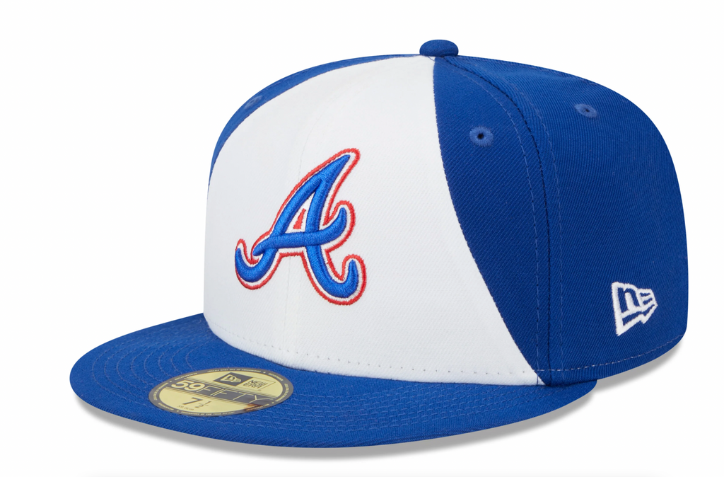 Atlanta Braves City Connect Royal/White New Era 59FIFTY Fitted Hat product image 1, provided for visual reference and