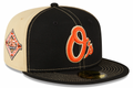 Baltimore Orioles New Era Black/Vegas Gold 59FIFTY Fitted Hat for Men product image 1, provided for visual reference and
