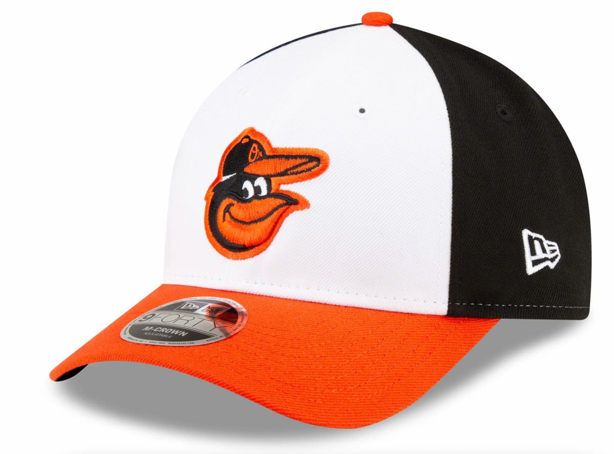 Baltimore Orioles White/Orange/Black New Era Player Replica M-Crown 9FORTY Adjustable Hat product image 1, provided for