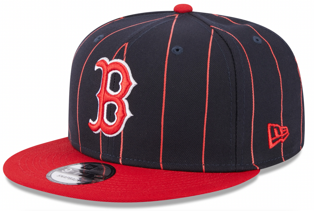 Boston Red Sox Navy/Red Vintage New Era 9FIFTY Snapback Hat product image 1, provided for visual reference and product