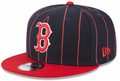 Boston Red Sox Navy/Red Vintage New Era 9FIFTY Snapback Hat product image 1, provided for visual reference and product