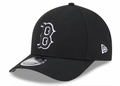 Boston Red Sox Black and White New Era M-Crown 9FORTY Adjustable Hat product image 1, provided for visual reference and