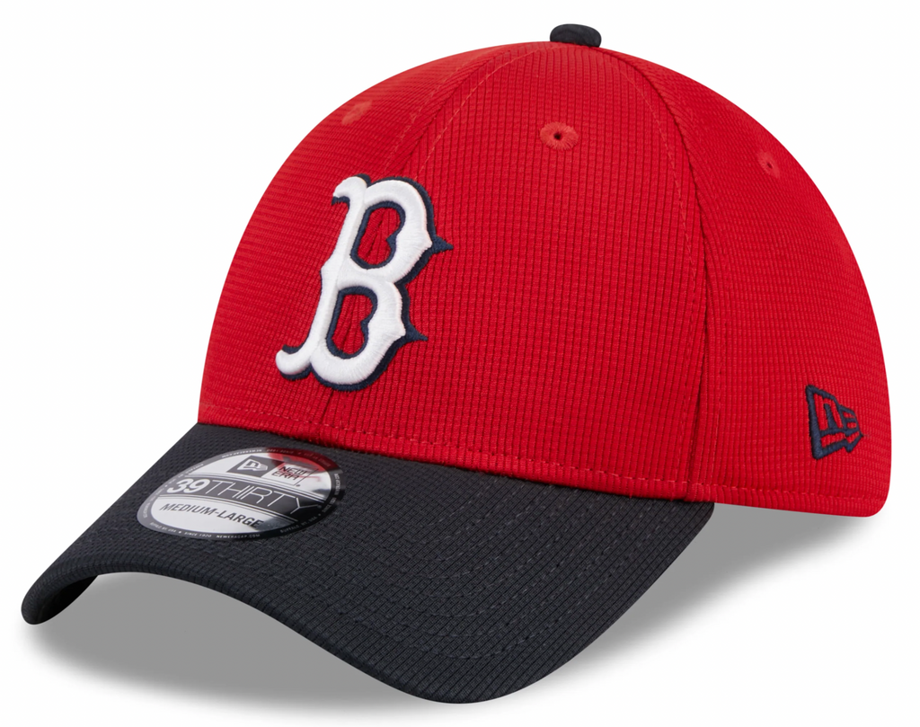 Boston Red Sox New Era Red 2025 Spring Training 39THIRTY Flex-Fit Hat for Men product image 1, provided for visual reference