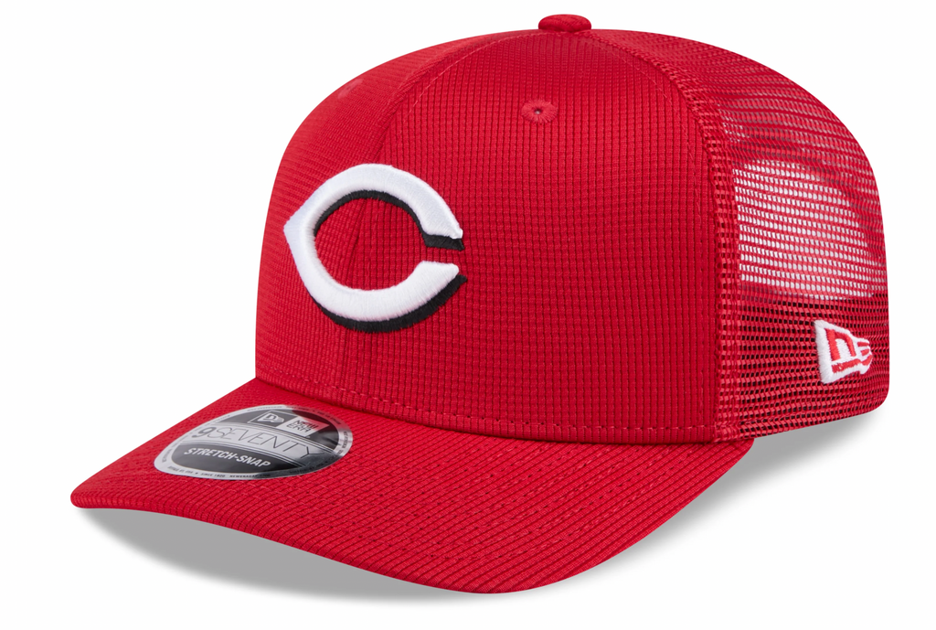 Cincinnati Reds New Era Red 2025 Spring Training 9SEVENTY Trucker Hat product image 1, provided for visual reference and