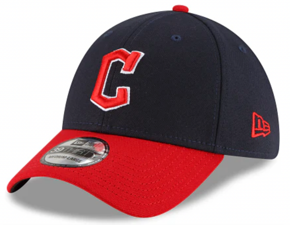 Cleveland Guardians Men’s New Era Navy MLB Team Classic Home 39Thirty Flex Fit Hat product image 1, provided for visual