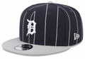 Detroit Tigers Navy/Gray Vintage New Era 9FIFTY Snapback Hat product image 1, provided for visual reference and product