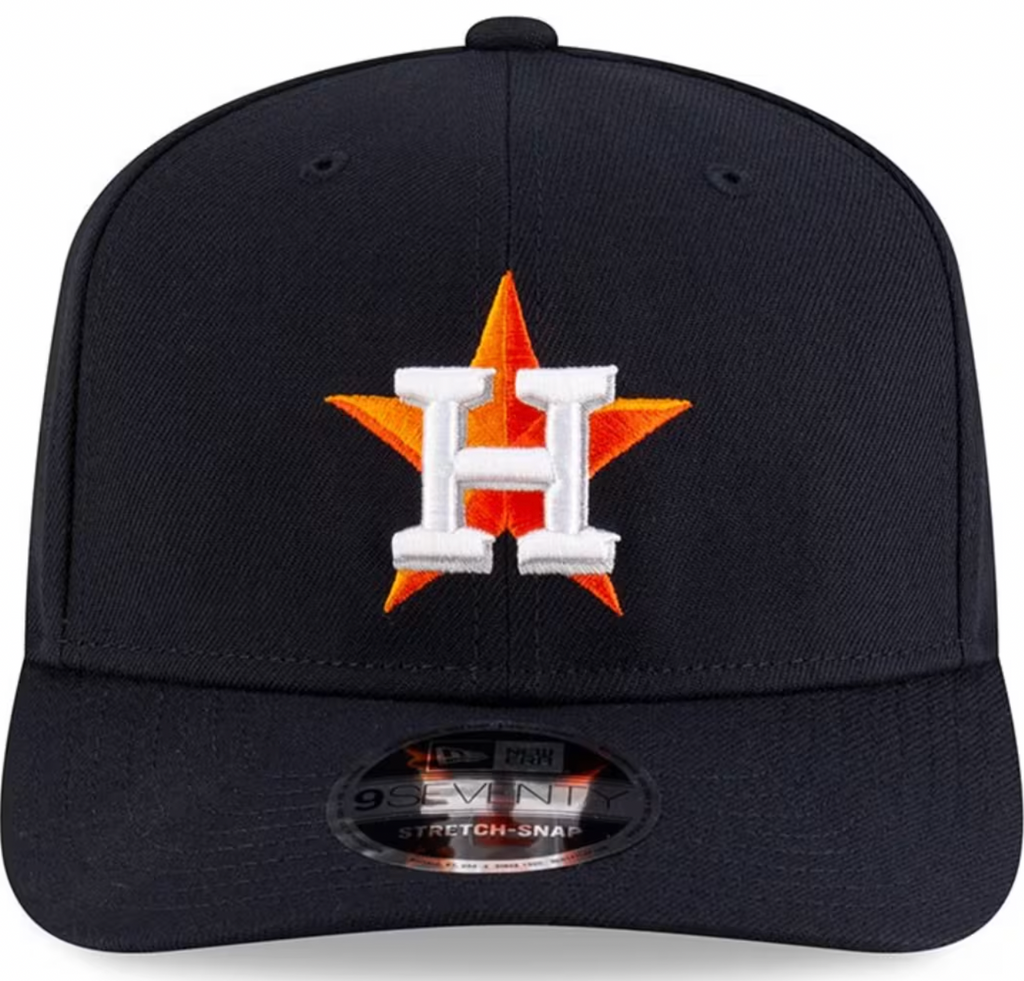 Houston Astros Navy New Era Player Replica 9SEVENTY Stretch Snap Adjustable Hat product image 2, provided for visual