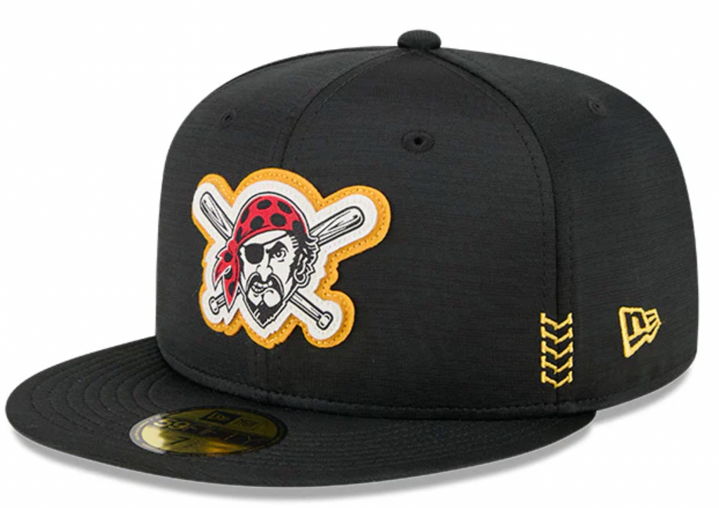 Pittsburgh Pirates New Era Black 2024 Alternate Clubhouse 1914 59FIFTY Fitted Hat for Men product image 1, provided for