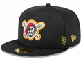 Pittsburgh Pirates New Era Black 2024 Alternate Clubhouse 1914 59FIFTY Fitted Hat for Men product image 1, provided for
