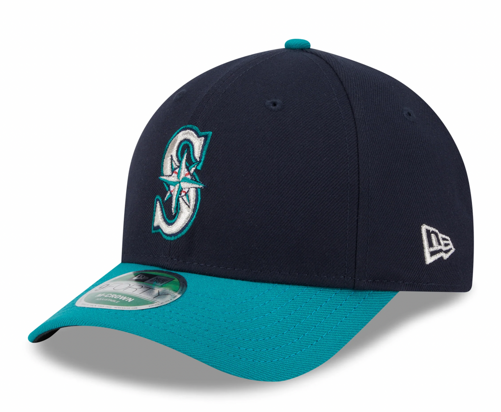 Seattle Mariners Navy/Teal New Era Player Replica M-Crown 9FORTY Adjustable Hat product image 1, provided for visual