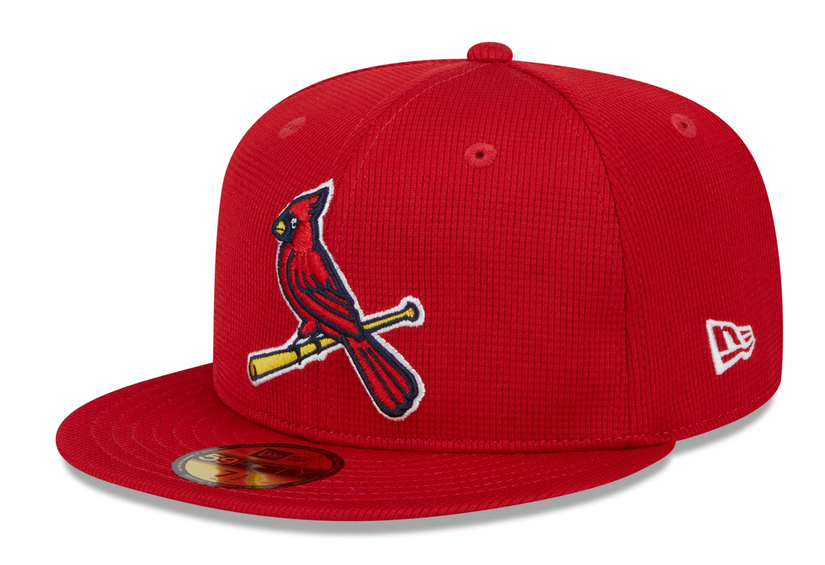 St. Louis Cardinals New Era Red 2025 Spring Training 59FIFTY Fitted Hat product image 1, provided for visual reference and